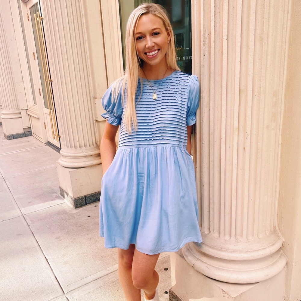 Blue Babydoll Dress